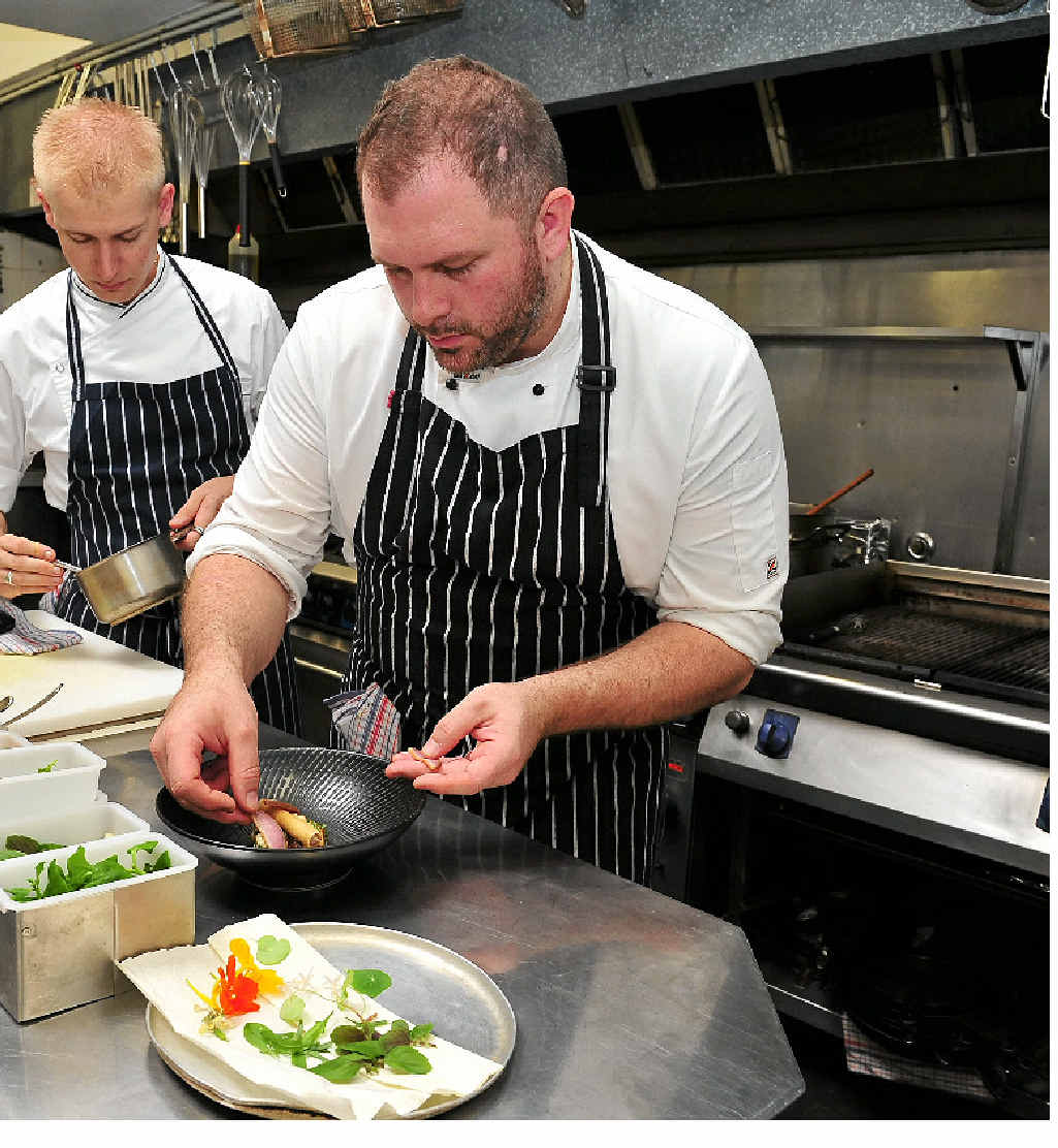 IT’S ALL IN THE DETAIL: berardos head chef Geoffrey Marcq (left) and executive chef Tim Montgomery. IT’S ALL IN THE DETAIL: berardos head chef Geoffrey Marcq (left) and executive chef Tim Montgomery.