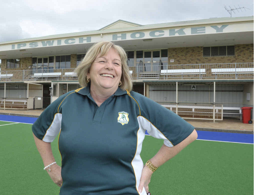 Ipswich Hockey Association president Margret Mantell. Ipswich Hockey Association president Margret Mantell.