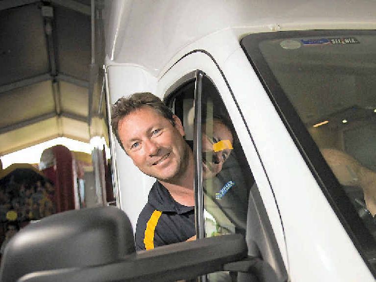 Ben Searle and his employees drove from Bundaberg for the 2014 Gladstone Observer Home and Leisure Expo.