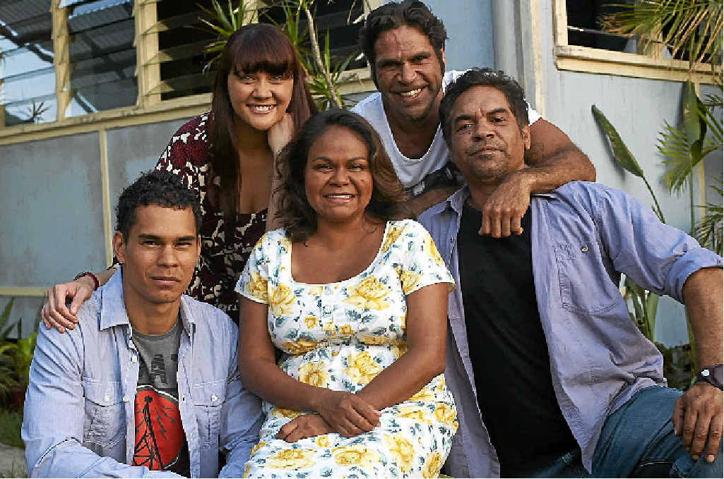 CAST: From left, Mark Coles-Smith, Shari Sebbens, Ursula Yovich, Bruce Carter and Kelton Pell star in the TV series The Gods of Wheat Street. CAST: From left, Mark Coles-Smith, Shari Sebbens, Ursula Yovich, Bruce Carter and Kelton Pell star in the TV series The Gods of Wheat Street.