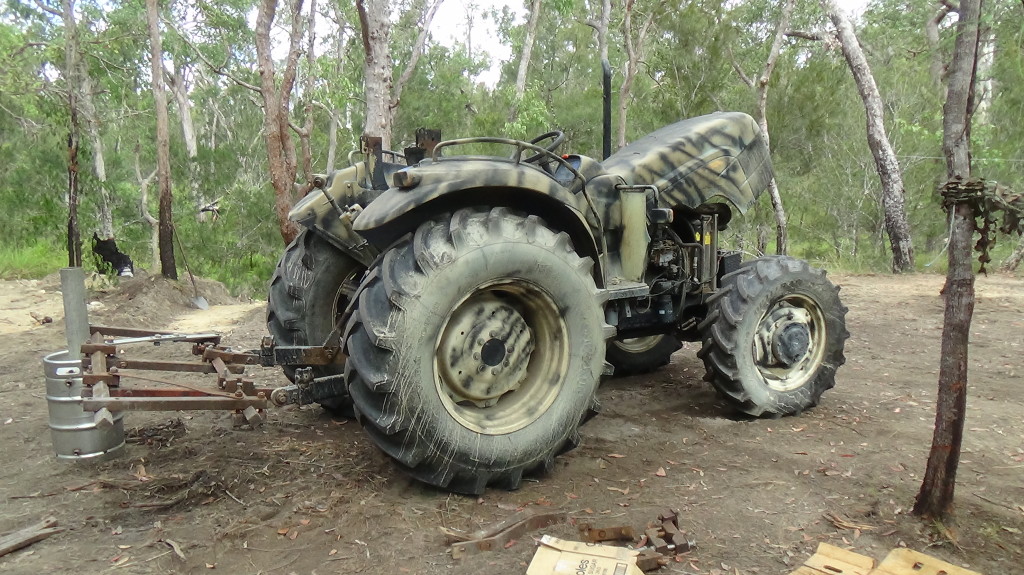 Police seized farm machinery during the north Queensland raids. Police seized farm machinery during the north Queensland raids.
