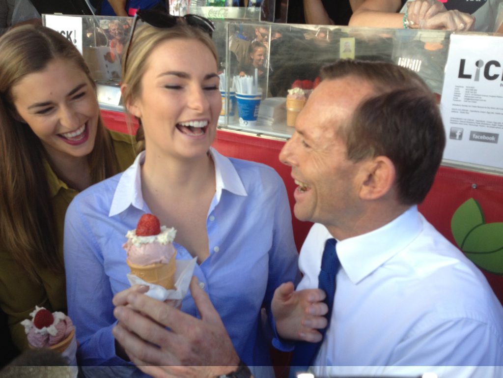 Tony Abbott with daughter Frances FILE Tony Abbott with daughter Frances FILE