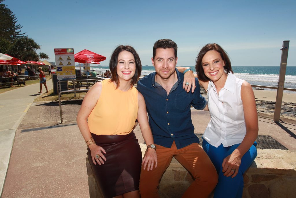 The hosts of channel Ten's new breakfast TV show, Wake Up are Natasha Exelby, James Mathison and Natarsha Belling. The hosts of channel Ten's new breakfast TV show, Wake Up are Natasha Exelby, James Mathison and Natarsha Belling.