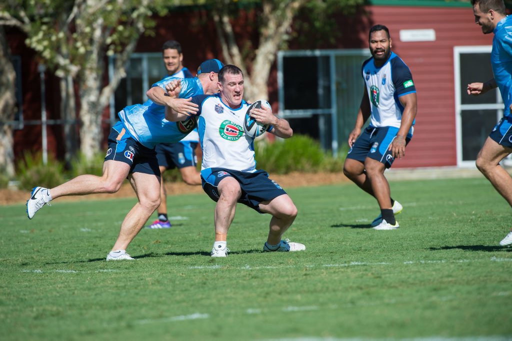 NSW Blues skipper Paul Gallen can't wait to get into training during the team camp at Novotel Pacific Bay Resort ahead of State of Origin II. NSW Blues skipper Paul Gallen can't wait to get into training during the team camp at Novotel Pacific Bay Resort ahead of State of Origin II.