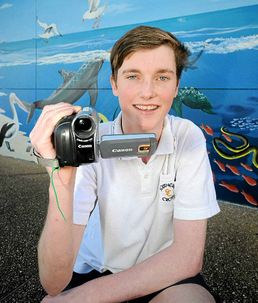 SCREEN TIME: Tim Eddy, 16, of Lennox Head has won an international short film competition. SCREEN TIME: Tim Eddy, 16, of Lennox Head has won an international short film competition.