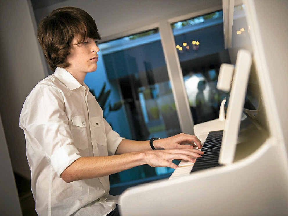EISTEDDFOD MAESTRO: Sam Cosgrove, 16, is a talented violinist and pianist. EISTEDDFOD MAESTRO: Sam Cosgrove, 16, is a talented violinist and pianist.