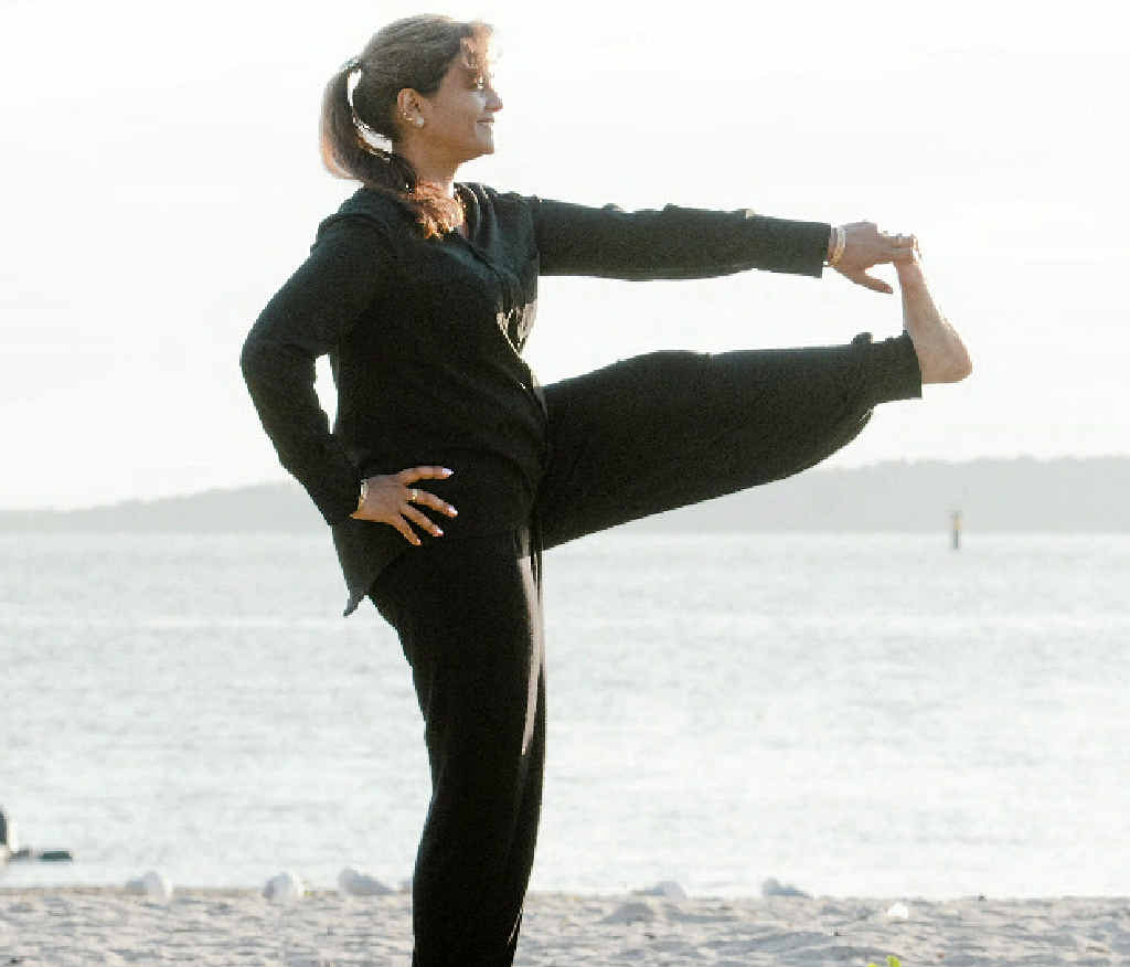 STAY CALM: Yoga guru Pushpa Bakshi. STAY CALM: Yoga guru Pushpa Bakshi.