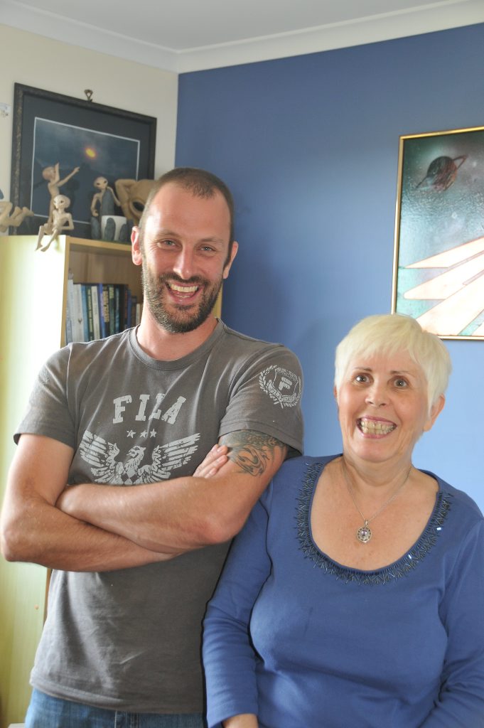Giles Campbell felt alone before he sought the counsel of ufologist Mary Rodwell. Giles Campbell felt alone before he sought the counsel of ufologist Mary Rodwell.
