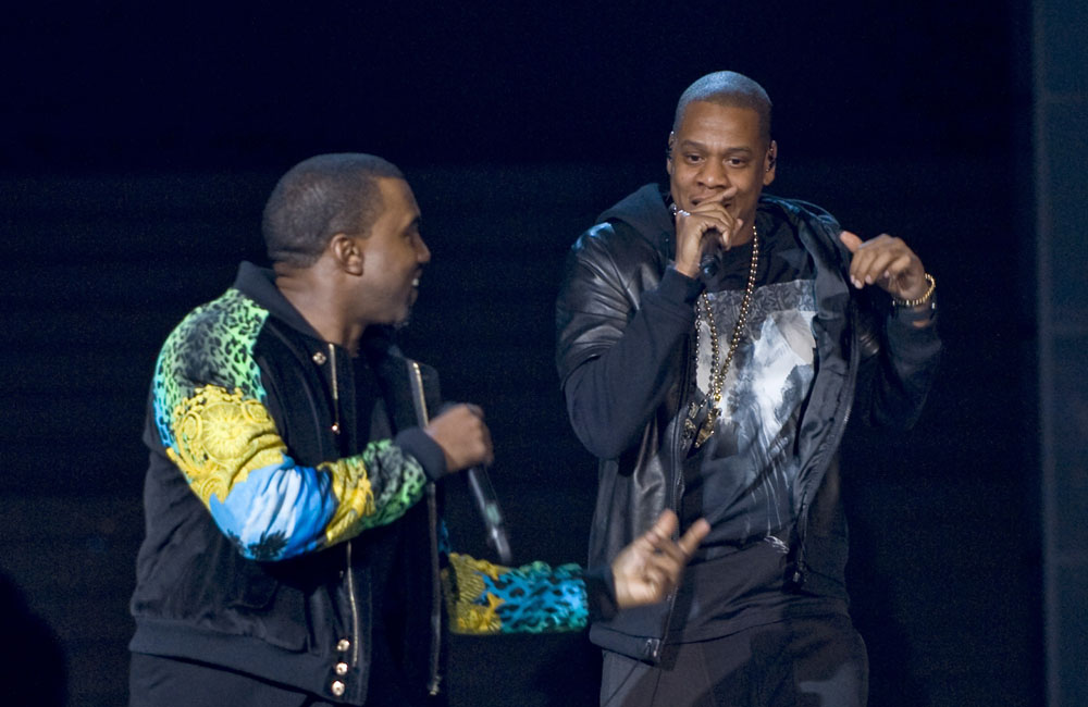 Kanye West (L) and Jay Z Kanye West (L) and Jay Z