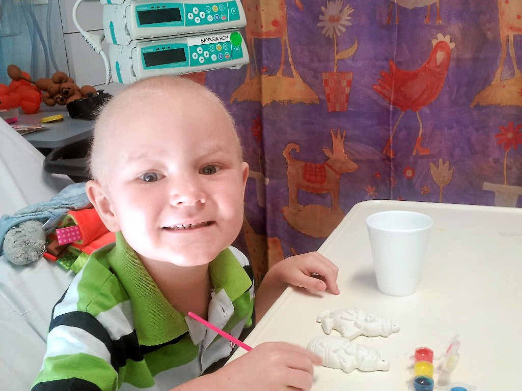 BRAVE: Four-year-old Bundaberg boy Sam Ross is fighting a rare case of leukaemia in Brisbane. BRAVE: Four-year-old Bundaberg boy Sam Ross is fighting a rare case of leukaemia in Brisbane.