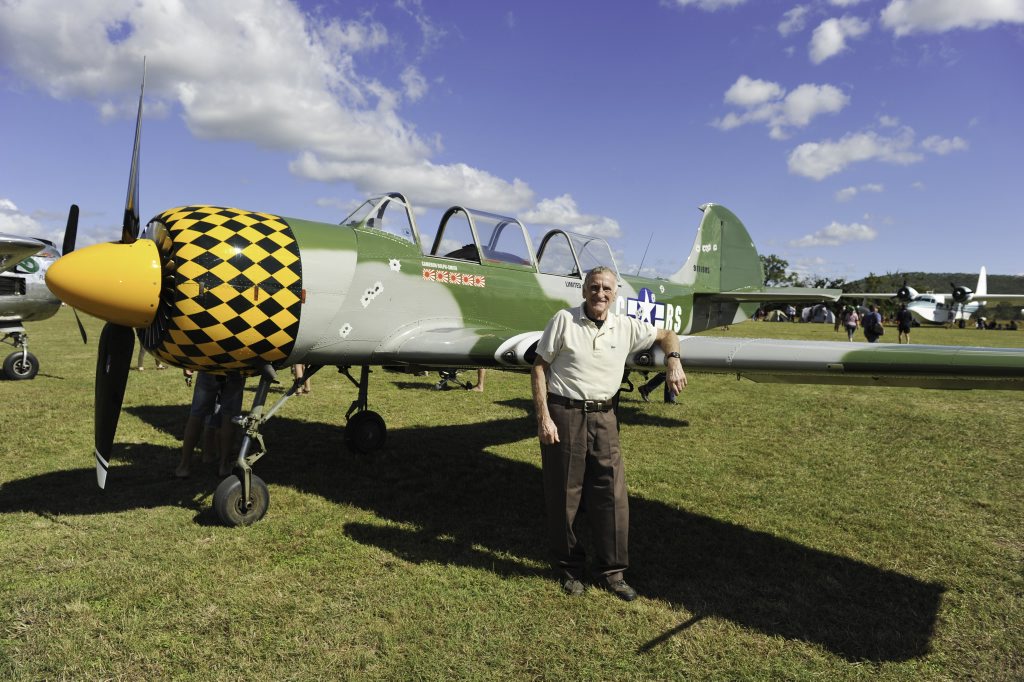 Norman Taylor took a ride in a Second World War Yakolev fighter plane for his 77th birthday at the Old Station Fly-in and Heritage Show. Norman Taylor took a ride in a Second World War Yakolev fighter plane for his 77th birthday at the Old Station Fly-in and Heritage Show.