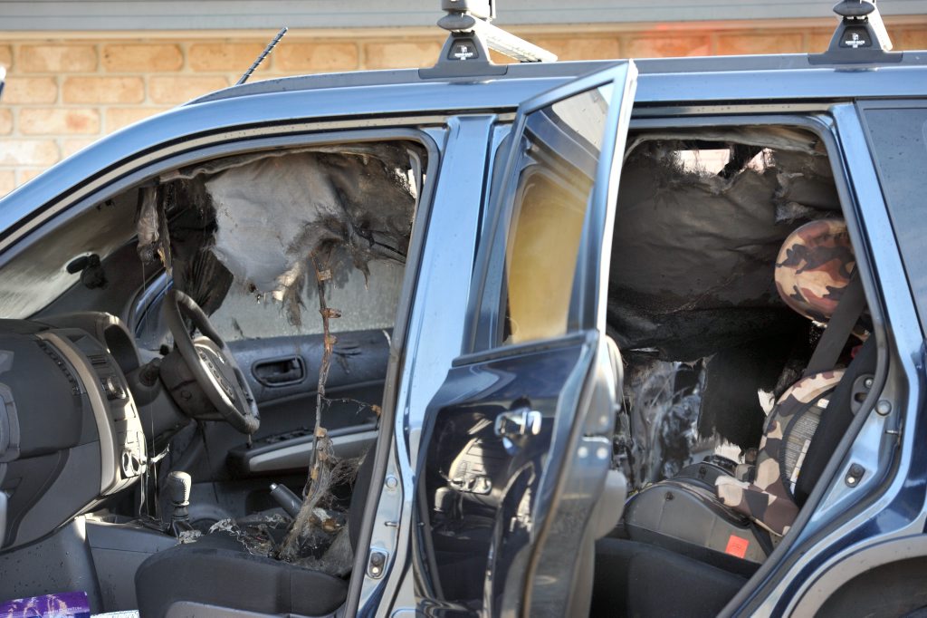 Two cars have been set on fire at a Calliope residence. Two cars have been set on fire at a Calliope residence.