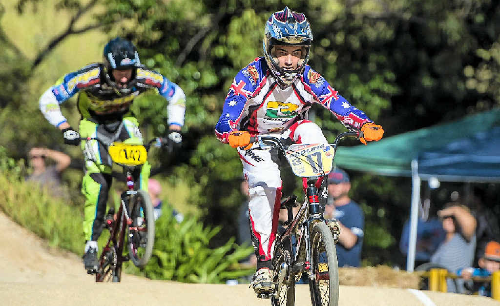 Connor Pratt shows his skills during the BMX CQ Zone Championships at the Sun Valley BMX track. Connor Pratt shows his skills during the BMX CQ Zone Championships at the Sun Valley BMX track.