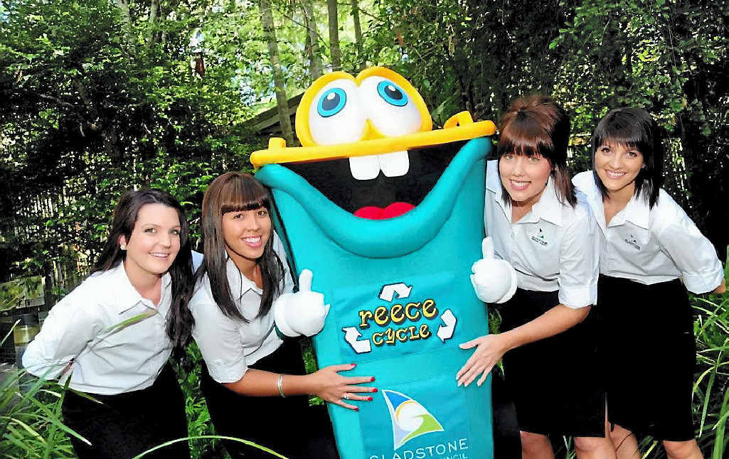 RECYCLING RAIDERS: Gladstone Regional Council’s Sarah Pugh (from left), Annie Young, Jessica Cullen and Anthea Bennett join Ecofest ambassador Reece Cycle. RECYCLING RAIDERS: Gladstone Regional Council’s Sarah Pugh (from left), Annie Young, Jessica Cullen and Anthea Bennett join Ecofest ambassador Reece Cycle.