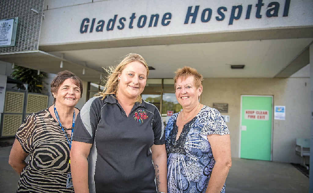 HELPING HAND: Gladstone Auxiliary members Cheryl Bensted and Kerry Rose are grateful for the donation from Gladstone Festival and Events, handed over by Abi Galbraith (centre). HELPING HAND: Gladstone Auxiliary members Cheryl Bensted and Kerry Rose are grateful for the donation from Gladstone Festival and Events, handed over by Abi Galbraith (centre).