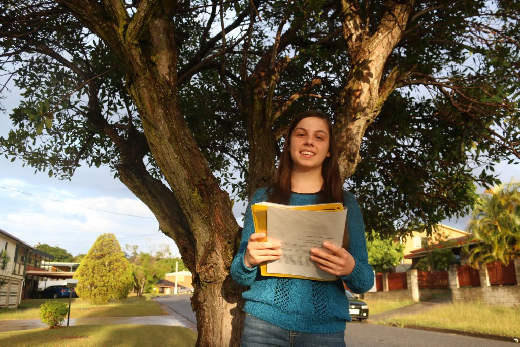 Laura Kane is a keen speech and drama student, practicing her poems at home before the Gladstone City Eisteddfod. Laura Kane is a keen speech and drama student, practicing her poems at home before the Gladstone City Eisteddfod.