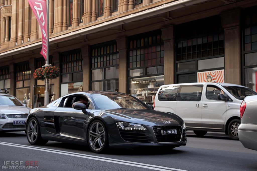 The Audi R8. The Audi R8.