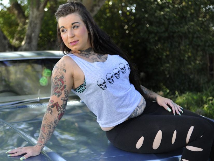 Cindy Draper is looking forward to competing in the Miss Ink Australia contest. Cindy Draper is looking forward to competing in the Miss Ink Australia contest.
