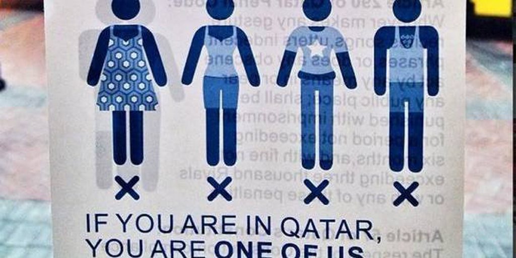 In Qatar leggings are pants.
In Qatar leggings are pants.