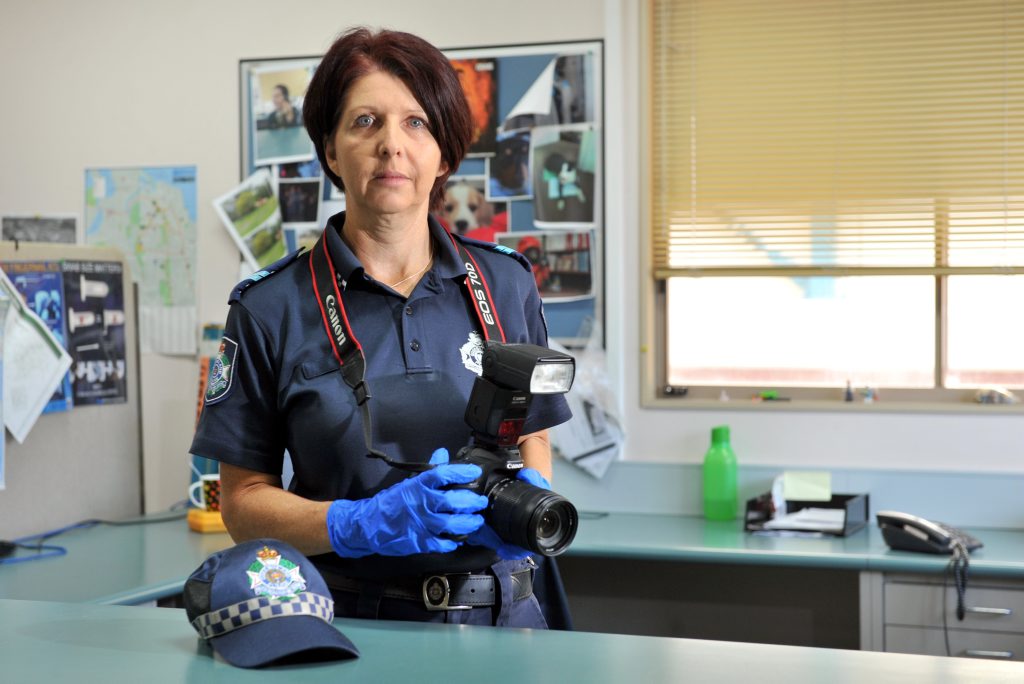 Gladstone Scenes of Crime officer Senior Constable Colleen Smith has seen too many horrific crashes in the region. Gladstone Scenes of Crime officer Senior Constable Colleen Smith has seen too many horrific crashes in the region.