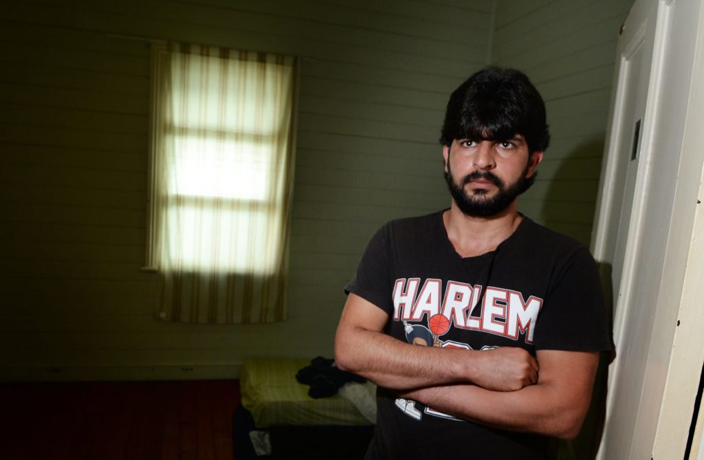 Kurdish refugee Ali Palavaneh is caught in an immigration nightmare where he has no state to return to but his bridging visa has been revoked and the Department of Immigration has ordered him to return to his home country. Photo: Chris Ison / The Morning Bulletin Kurdish refugee Ali Palavaneh is caught in an immigration nightmare where he has no state to return to but his bridging visa has been revoked and the Department of Immigration has ordered him to return to his home country. Photo: Chris Ison / The Morning Bulletin