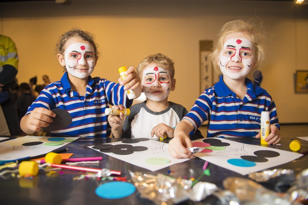 CELEBRATING SAIKI: Enjoying the Japanese collage at the Saiki Children’s Day are Stella Castelli, 6, brother Jordan, 4, and Amaya Wilson, 6 from Star of the Sea Catholic Primary School. CELEBRATING SAIKI: Enjoying the Japanese collage at the Saiki Children’s Day are Stella Castelli, 6, brother Jordan, 4, and Amaya Wilson, 6 from Star of the Sea Catholic Primary School.
