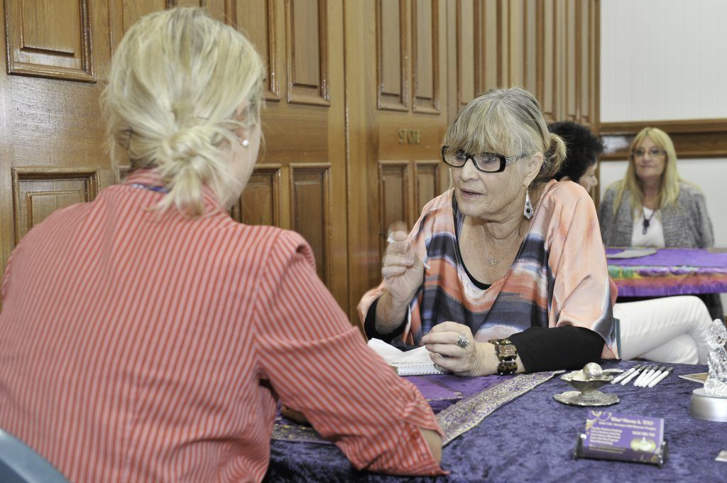 The Australian Psychic Expo - Laura has a reading with Shannar. The Australian Psychic Expo - Laura has a reading with Shannar.