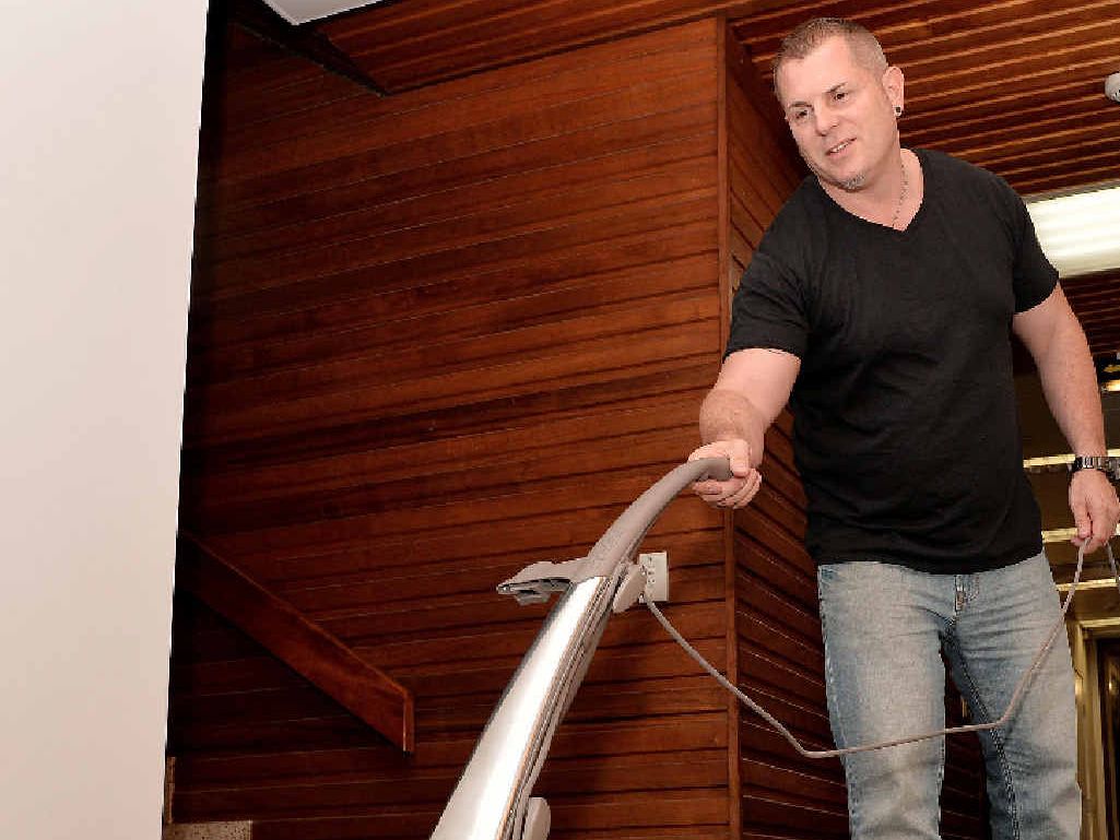 TAKEN TO THE CLEANERS: Kirby vacuum salesman Richard Giannetti has been forced to defend his occupation after police, following up on complaints, issued a warning about a door-to-door salesman in the Marian area. TAKEN TO THE CLEANERS: Kirby vacuum salesman Richard Giannetti has been forced to defend his occupation after police, following up on complaints, issued a warning about a door-to-door salesman in the Marian area.