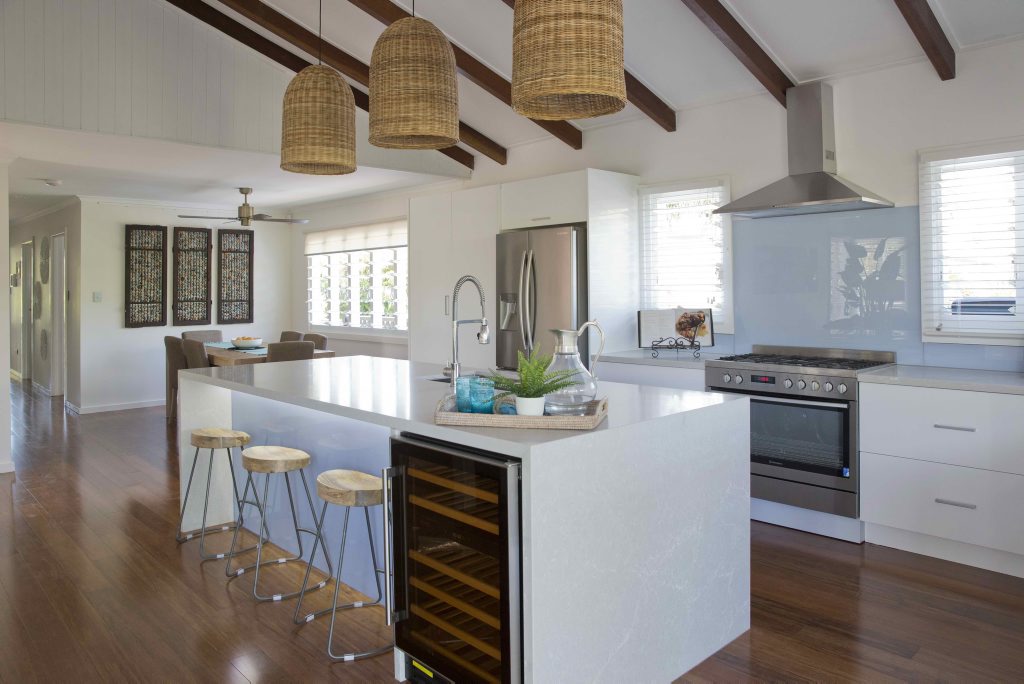 Maddi and Lloyd's picture-perfect new kitchen. Maddi and Lloyd's picture-perfect new kitchen.