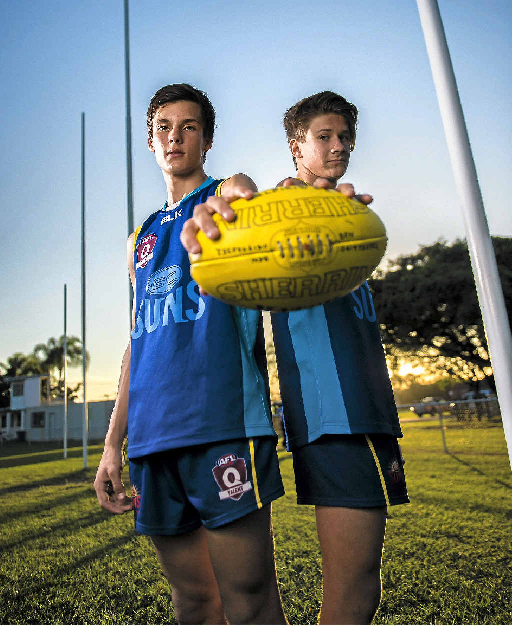 Ben Dempsey and Cory Murphy gained valuable experience playing for the North Queensland under-16s AFL team. Ben Dempsey and Cory Murphy gained valuable experience playing for the North Queensland under-16s AFL team.