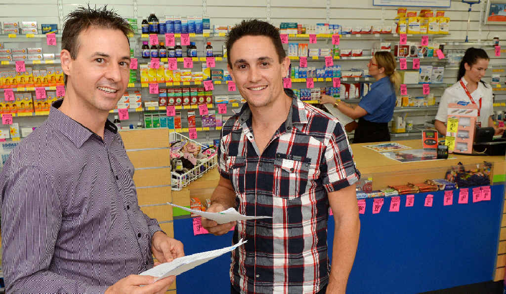 JOB CHOICE: Chemist Warehouse senior partner Queensland Jeff Wasley, State manager Travis Hughes, retail manager Terri Georgee and pharmacist Jessamy Hannah are busy inteviewing for retail positions at their new chemist on Sydney St. JOB CHOICE: Chemist Warehouse senior partner Queensland Jeff Wasley, State manager Travis Hughes, retail manager Terri Georgee and pharmacist Jessamy Hannah are busy inteviewing for retail positions at their new chemist on Sydney St.