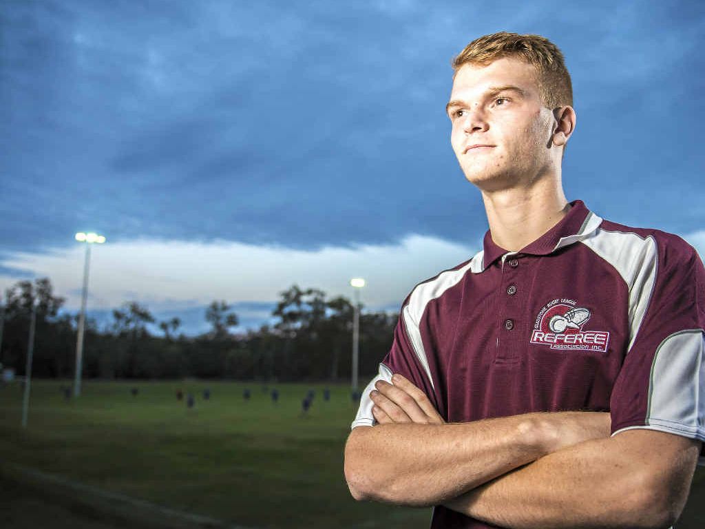 Jaiden Ward quit playing rugby league to become a referee, and is now off to the biggest matches he has been involved in at the Capras trials. Jaiden Ward quit playing rugby league to become a referee, and is now off to the biggest matches he has been involved in at the Capras trials.