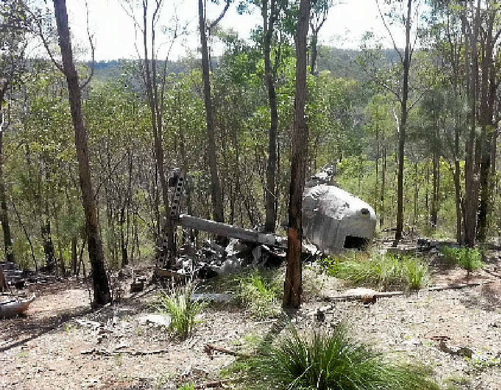 TRAGIC PAST: Crash site of Beautiful Betsy, a Second World War B-24D Liberator Bomber aircraft, that crashed in Kroombit Tops National Park in 1945. TRAGIC PAST: Crash site of Beautiful Betsy, a Second World War B-24D Liberator Bomber aircraft, that crashed in Kroombit Tops National Park in 1945.