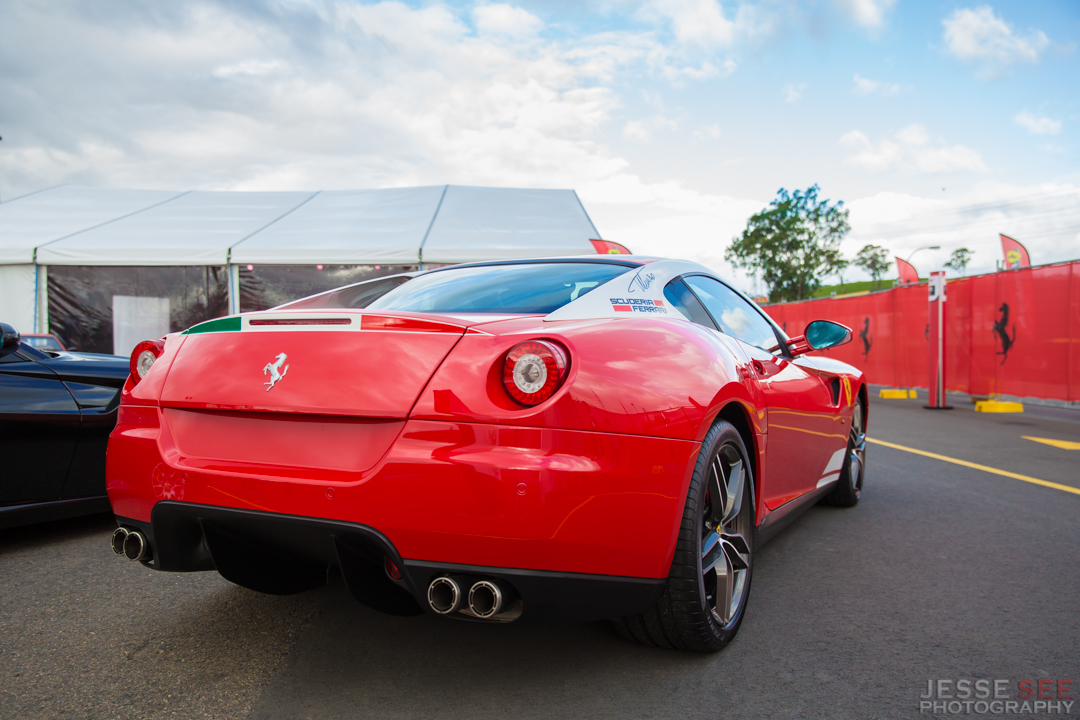 The Ferrari 599 GTB. The Ferrari 599 GTB.