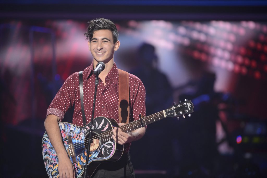Isaac McGovern during his showdown performance on The Voice. Isaac McGovern during his showdown performance on The Voice.