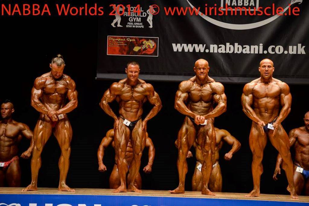 Rockhampton bodybuilder David Cutler (second from the right) has placed second at the NABBA World Championships in Belfast. Photo from www.irishmuscle.ie Rockhampton bodybuilder David Cutler (second from the right) has placed second at the NABBA World Championships in Belfast. Photo from www.irishmuscle.ie