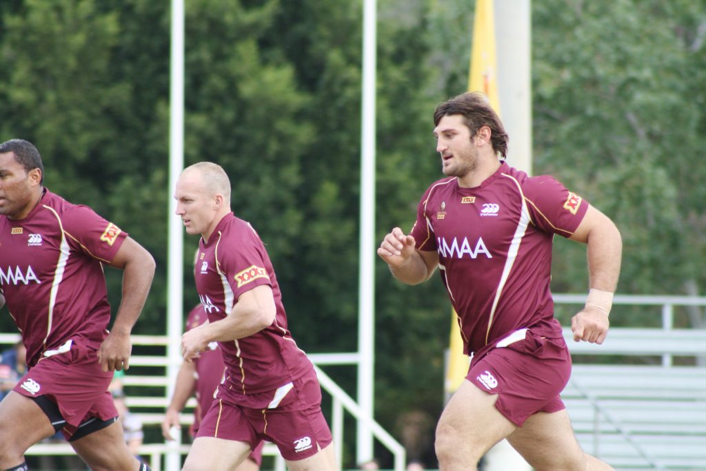 Dave Taylor training at McIndoe Park in Emerald for the Origin series in 2011. He was not selected for Game One of the series this year. Photo Sam Woods / CQ News Dave Taylor training at McIndoe Park in Emerald for the Origin series in 2011. He was not selected for Game One of the series this year. Photo Sam Woods / CQ News