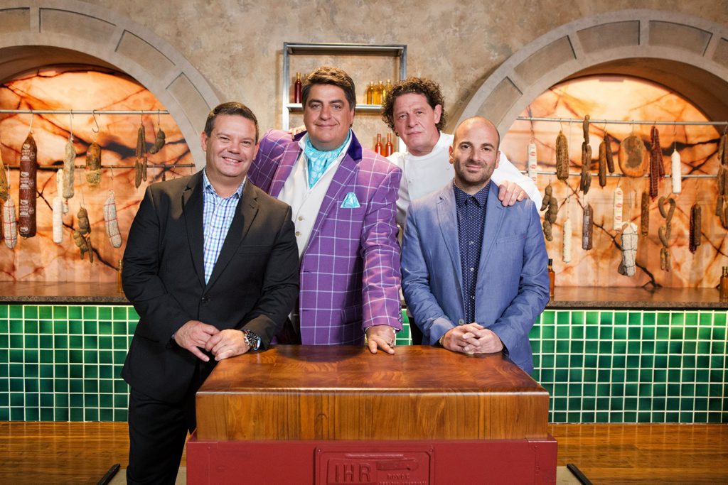 Marco Pierre White, second right, with MasterChef Australia's Gary Mehigan, Matt Preston and George Calombaris. Marco Pierre White, second right, with MasterChef Australia's Gary Mehigan, Matt Preston and George Calombaris.