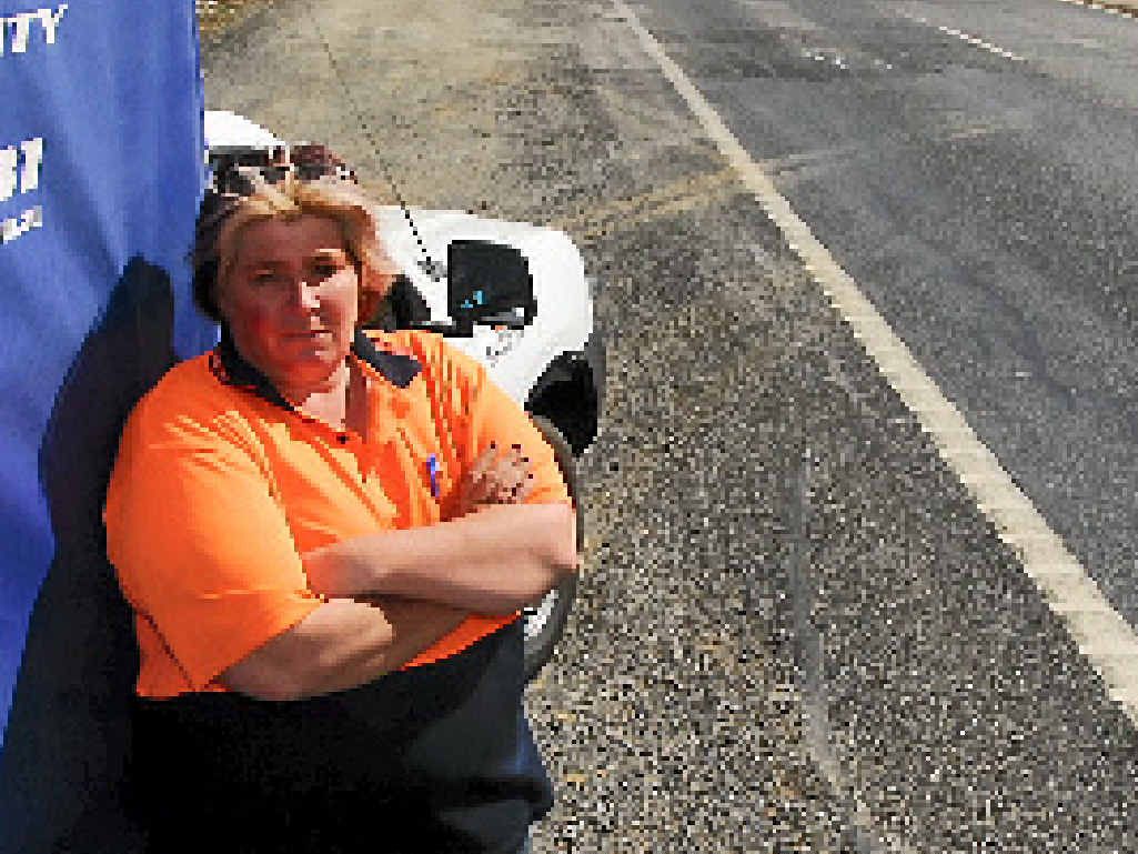 DELAYED: Julie Ziebell, from Gladrock Transport, said roadworks on the Bruce Hwy were causing a lot of pain in the short term. DELAYED: Julie Ziebell, from Gladrock Transport, said roadworks on the Bruce Hwy were causing a lot of pain in the short term.