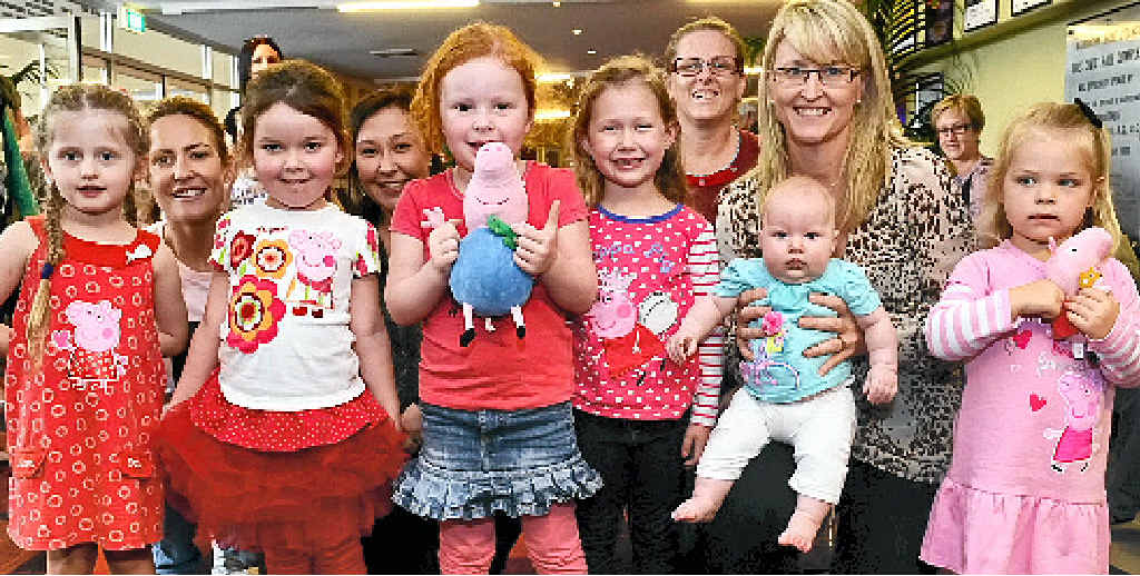 FAN CLUB: Young ones enjoying the show included Catherine Brehaut, Lila Pen Hahh, Sienna Broderick, Isabella Ross, Celeste Broderick and Minka Creamer.