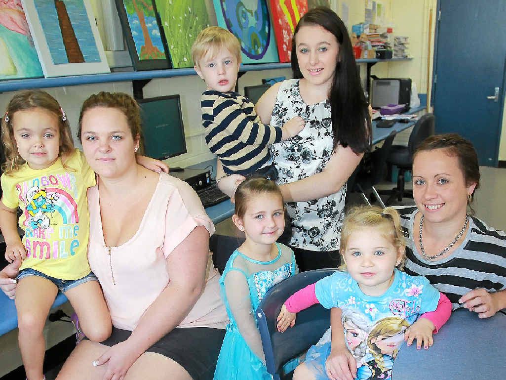 SUCCESSES: Mothers (from left) Katie Dickinson with Ella Clark, 3, Jasmine Youle with Carter, 2, and Natasha Pedersen with Charlie, 6, and Jolie, 2. SUCCESSES: Mothers (from left) Katie Dickinson with Ella Clark, 3, Jasmine Youle with Carter, 2, and Natasha Pedersen with Charlie, 6, and Jolie, 2.