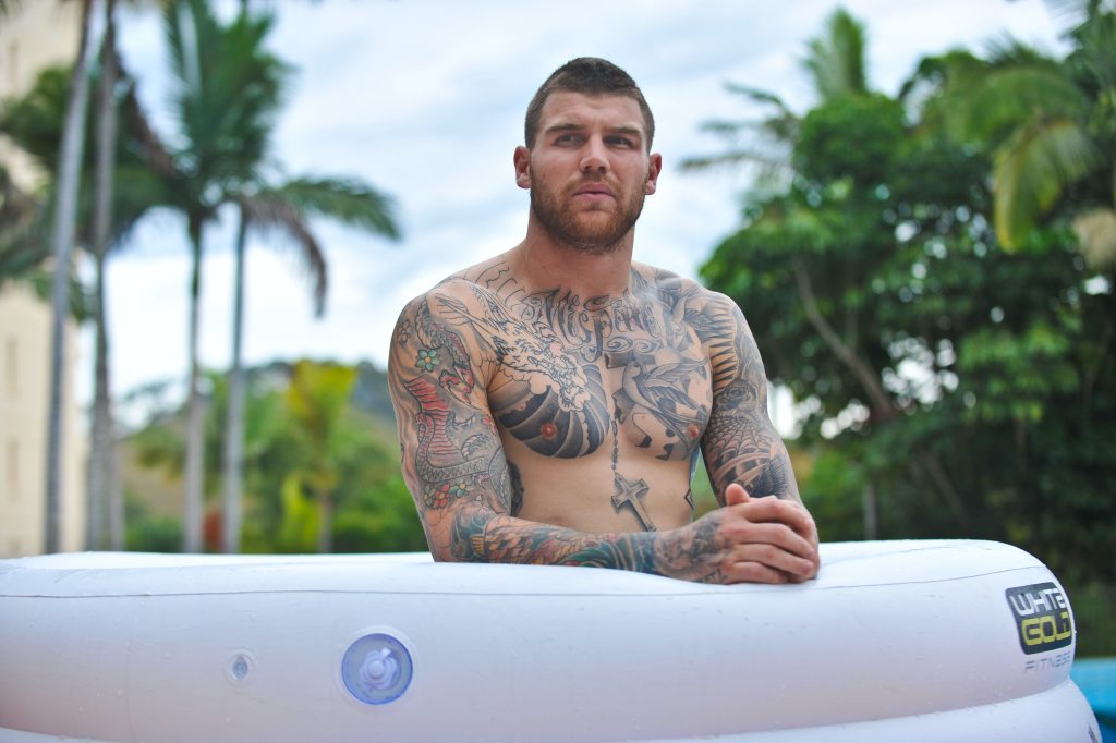 Josh Dugan at the Blues Coffs Harbour camp. Josh Dugan at the Blues Coffs Harbour camp.