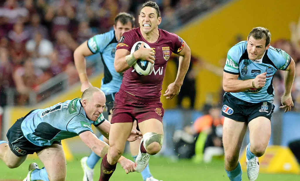MORE OF THE SAME PLEASE: Queensland ‘s Billy Slater makes a break in the first game of the State of Origin series at Brisbane’s Sucorp Stadium on May 28. MORE OF THE SAME PLEASE: Queensland ‘s Billy Slater makes a break in the first game of the State of Origin series at Brisbane’s Sucorp Stadium on May 28.