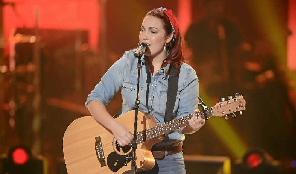 RAW TALENT: Taila Gouge pictured during her showdown performance on The Voice last night which wowed the judges. RAW TALENT: Taila Gouge pictured during her showdown performance on The Voice last night which wowed the judges.