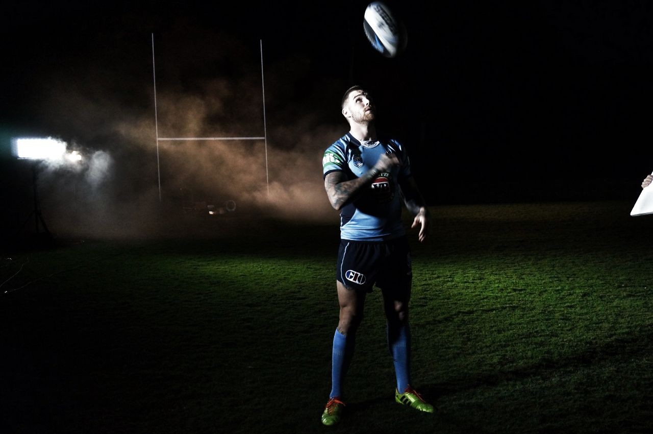 TEST OF CHARACTER: Josh Dugan has the task of containing Greg Inglis in tomorrow night’s State of Origin in the centres. TEST OF CHARACTER: Josh Dugan has the task of containing Greg Inglis in tomorrow night’s State of Origin in the centres.