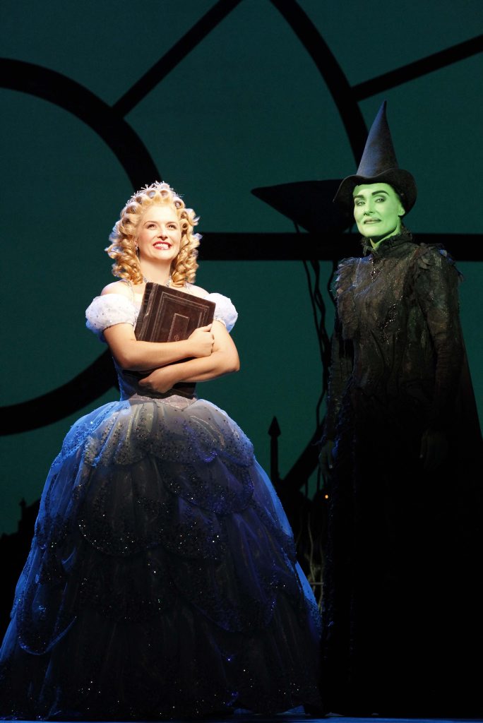 Lucy Durack and Jemma Rix as Glinda and Elphaba in Wicked. Lucy Durack and Jemma Rix as Glinda and Elphaba in Wicked.