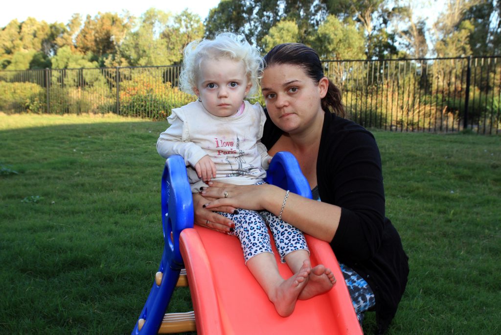 Mum Lyndal Gordon-Daveson was scared for Sophiya's life when she realised her bottle had been switched. Photo Jorge Branco / Caboolture News Mum Lyndal Gordon-Daveson was scared for Sophiya's life when she realised her bottle had been switched. Photo Jorge Branco / Caboolture News