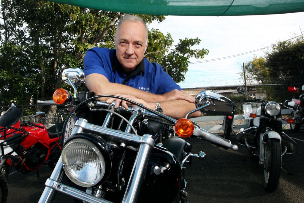 Grant MacPherson from Express Motorcycles believes the new anti-bikie laws are impacting on motorcycle businesses throughout Queensland. Grant MacPherson from Express Motorcycles believes the new anti-bikie laws are impacting on motorcycle businesses throughout Queensland.