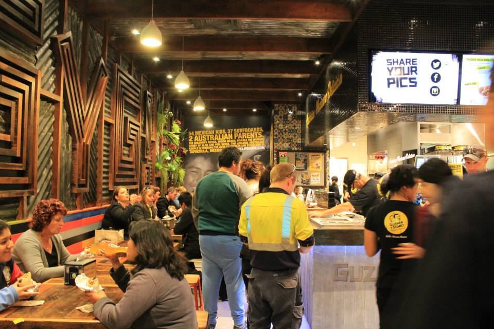 The Guzman y Gomez restaurant in Macarthur Square, Sydney. The Guzman y Gomez restaurant in Macarthur Square, Sydney.
