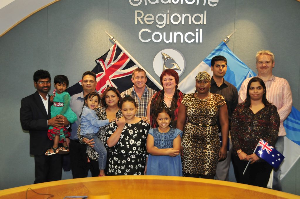 Gladstone residents became Australian citizens in a special ceremony at the Gladstone regional Council chambers on Wednesday. Gladstone residents became Australian citizens in a special ceremony at the Gladstone regional Council chambers on Wednesday.